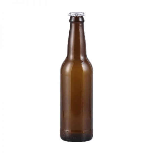 Botella de cerveza de vidrio ámbar de 500 ml